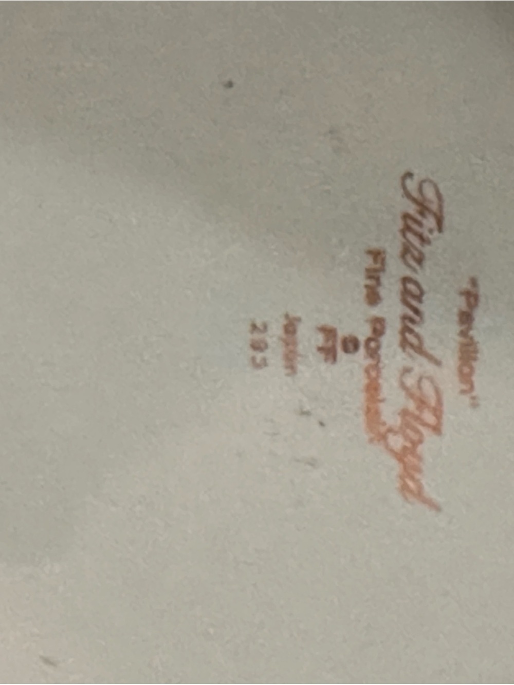 Fitz and Floyd Pavilion Salad Plate with Gold Rim - Picture 2 of 3